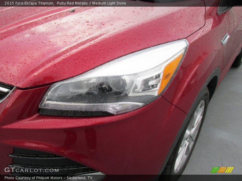 Ruby Red Metallic / Medium Light Stone 2015 Ford Escape Titanium