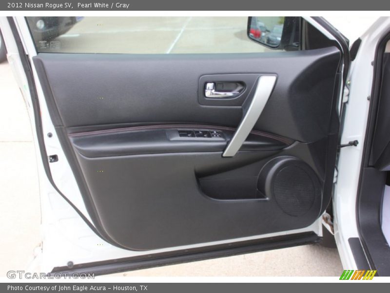 Pearl White / Gray 2012 Nissan Rogue SV