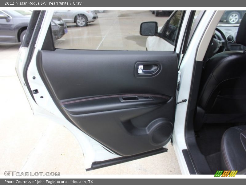 Pearl White / Gray 2012 Nissan Rogue SV