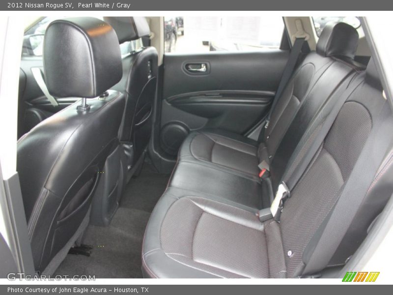 Pearl White / Gray 2012 Nissan Rogue SV