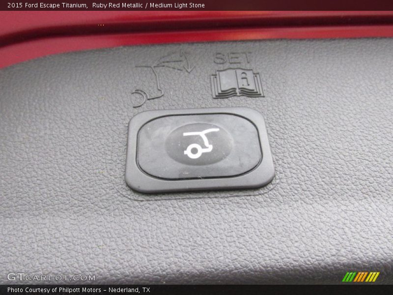 Ruby Red Metallic / Medium Light Stone 2015 Ford Escape Titanium
