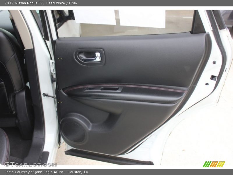 Pearl White / Gray 2012 Nissan Rogue SV