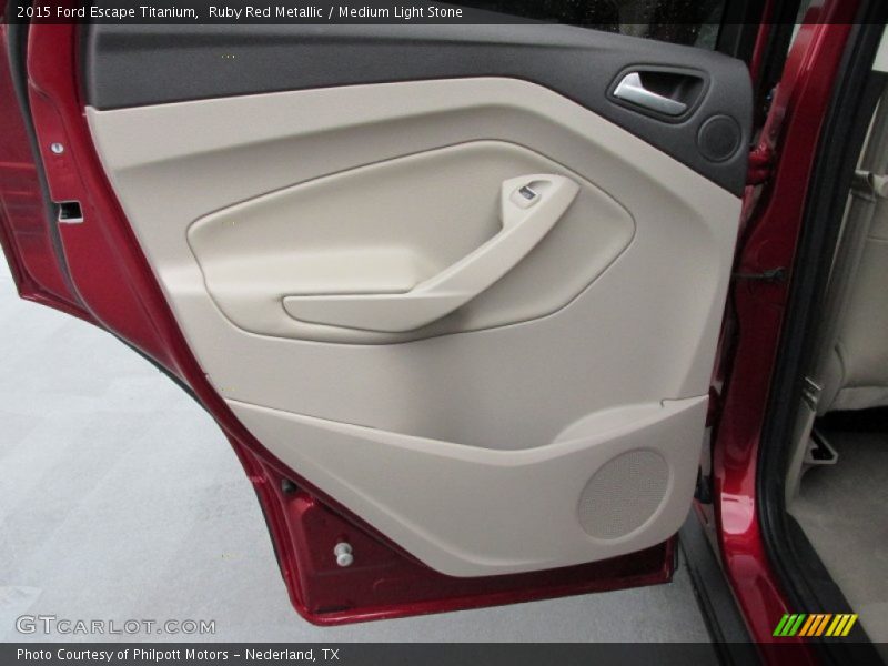 Ruby Red Metallic / Medium Light Stone 2015 Ford Escape Titanium