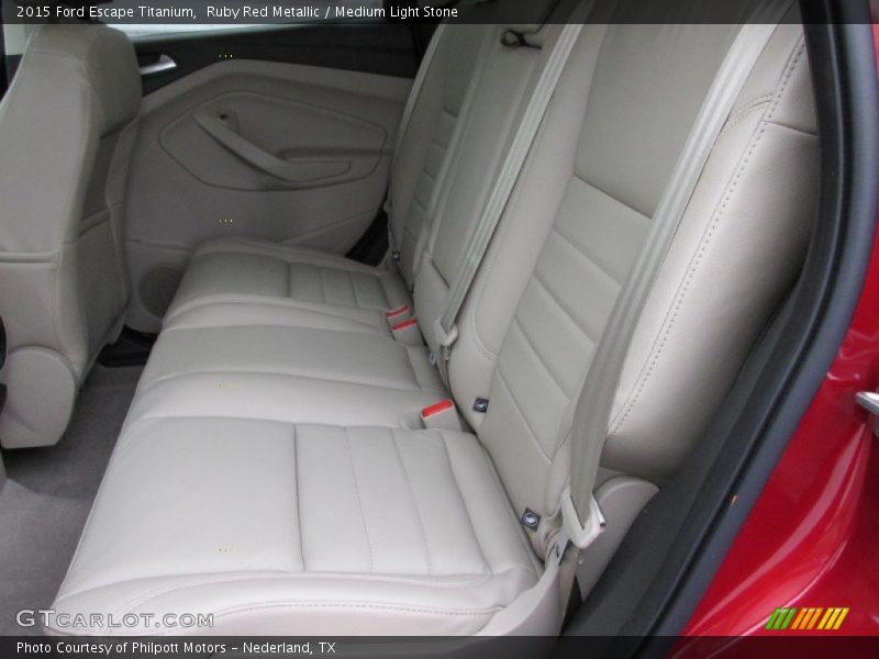 Ruby Red Metallic / Medium Light Stone 2015 Ford Escape Titanium