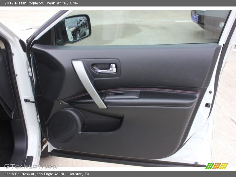 Pearl White / Gray 2012 Nissan Rogue SV