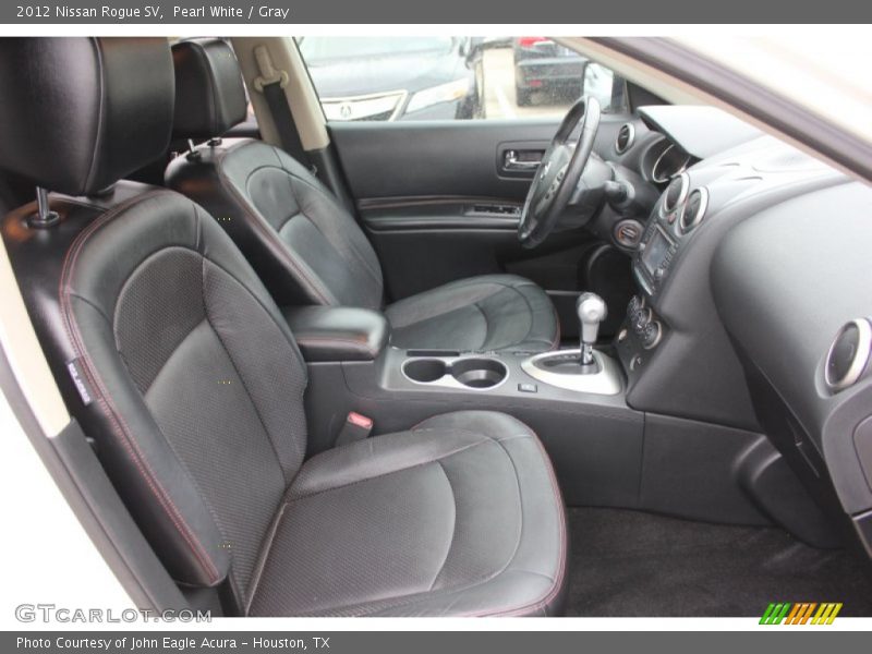Pearl White / Gray 2012 Nissan Rogue SV