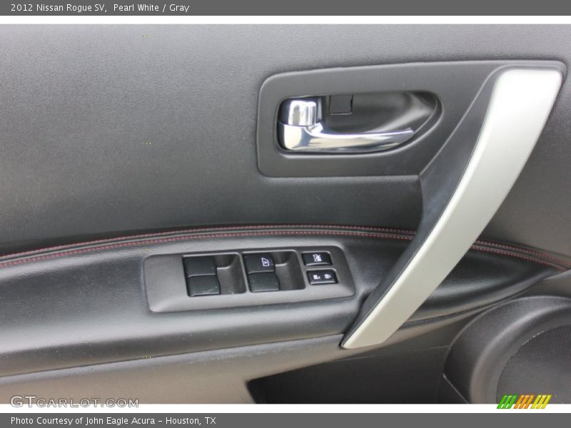 Pearl White / Gray 2012 Nissan Rogue SV