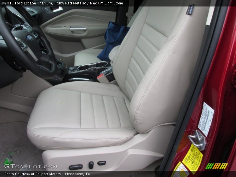 Ruby Red Metallic / Medium Light Stone 2015 Ford Escape Titanium