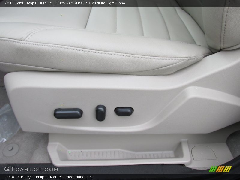 Ruby Red Metallic / Medium Light Stone 2015 Ford Escape Titanium