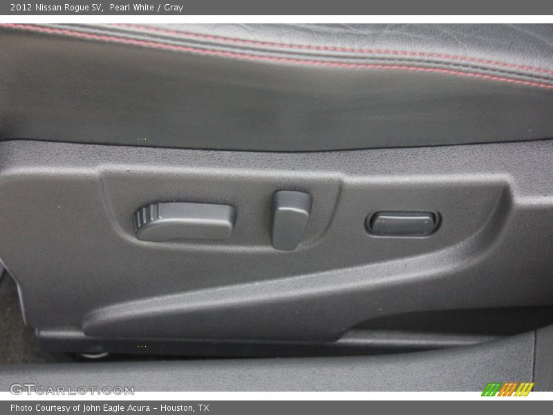 Pearl White / Gray 2012 Nissan Rogue SV