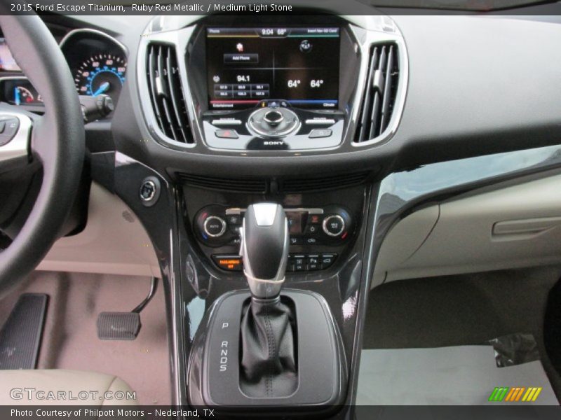 Ruby Red Metallic / Medium Light Stone 2015 Ford Escape Titanium