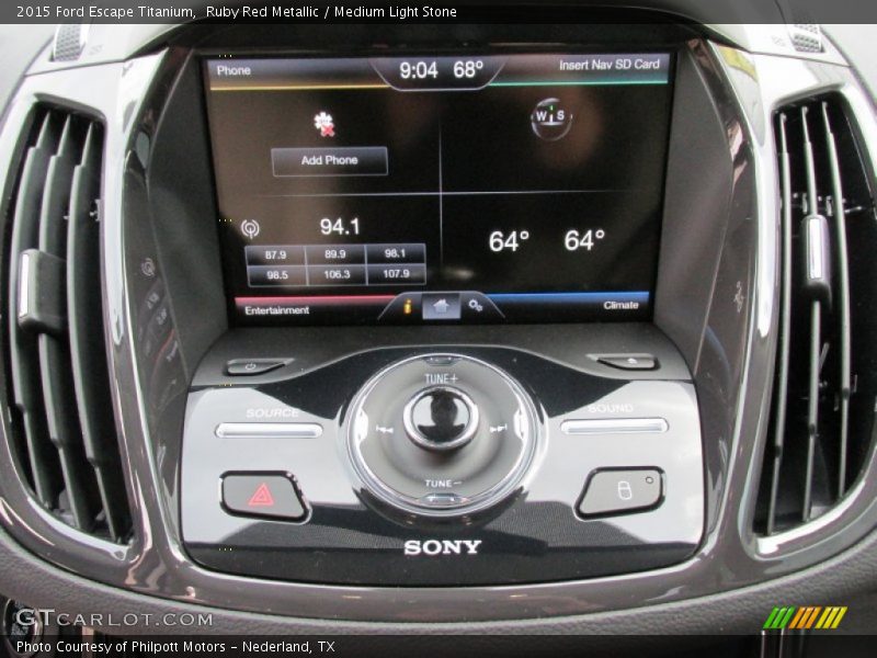 Ruby Red Metallic / Medium Light Stone 2015 Ford Escape Titanium