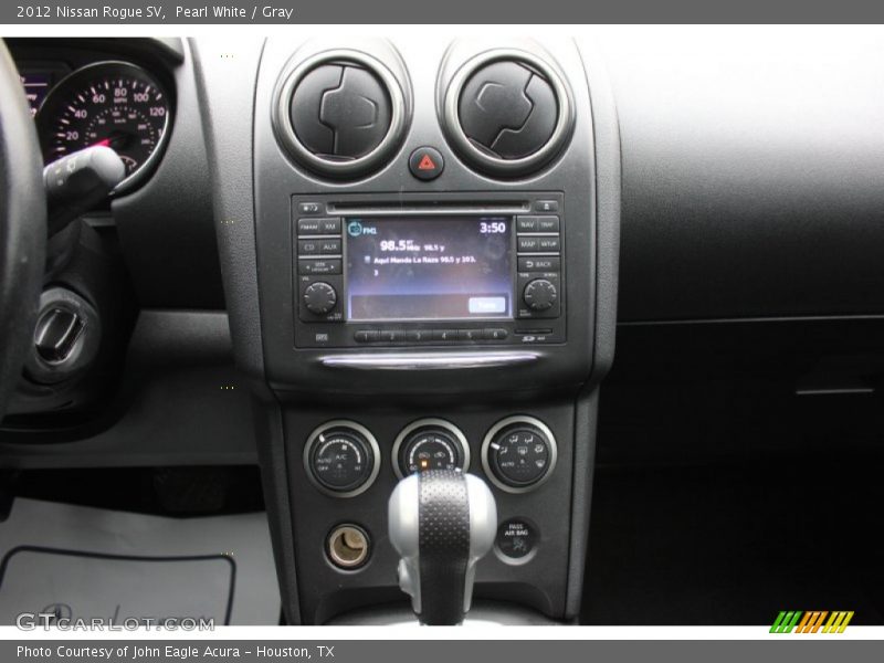 Pearl White / Gray 2012 Nissan Rogue SV