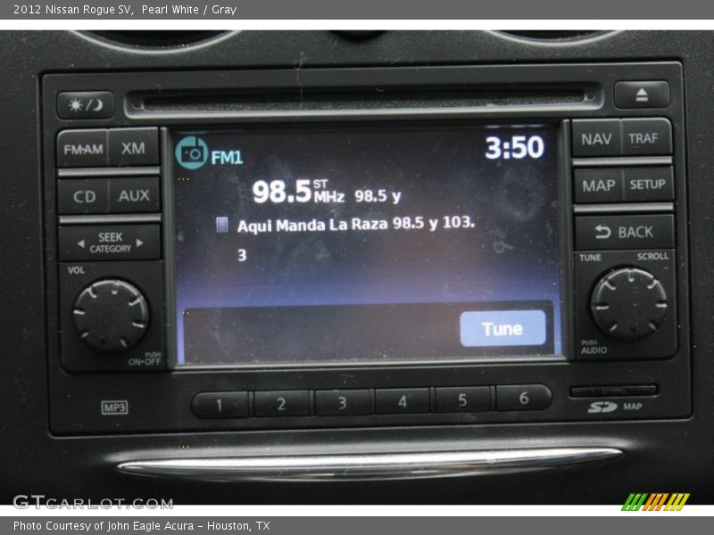 Pearl White / Gray 2012 Nissan Rogue SV