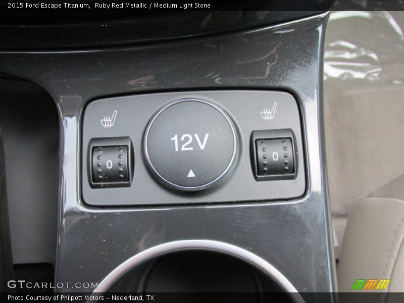 Ruby Red Metallic / Medium Light Stone 2015 Ford Escape Titanium
