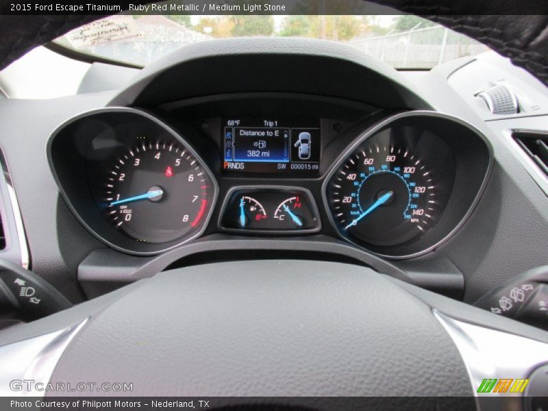 Ruby Red Metallic / Medium Light Stone 2015 Ford Escape Titanium