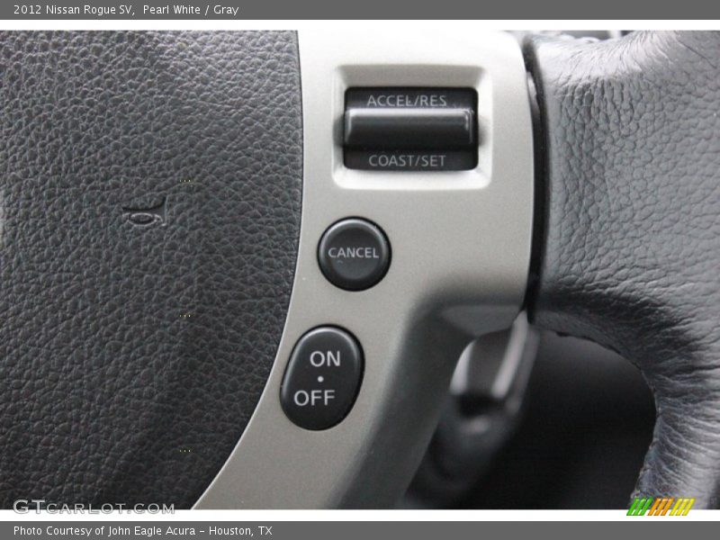 Pearl White / Gray 2012 Nissan Rogue SV