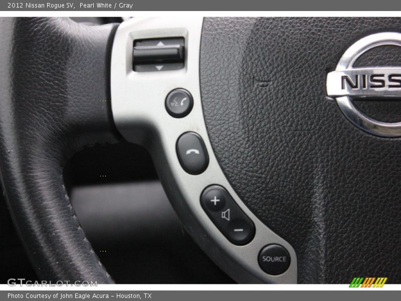 Pearl White / Gray 2012 Nissan Rogue SV