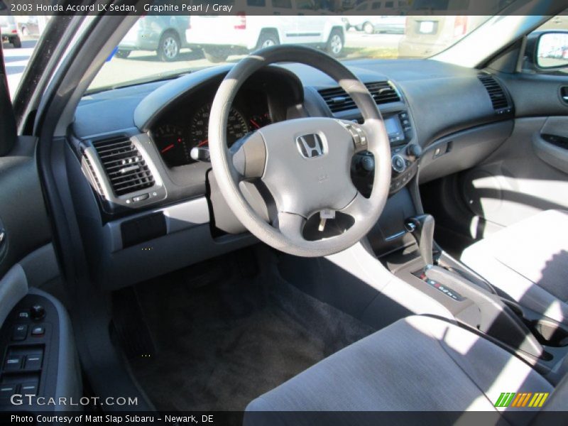 Graphite Pearl / Gray 2003 Honda Accord LX Sedan