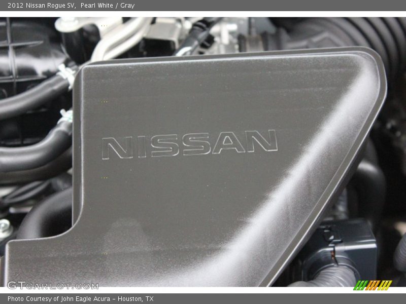 Pearl White / Gray 2012 Nissan Rogue SV