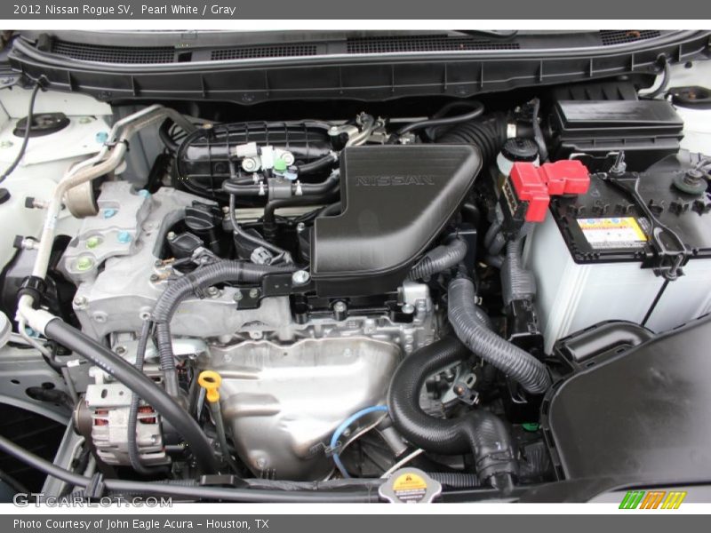 Pearl White / Gray 2012 Nissan Rogue SV