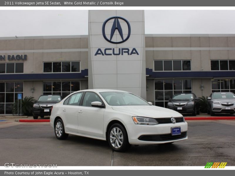 White Gold Metallic / Cornsilk Beige 2011 Volkswagen Jetta SE Sedan