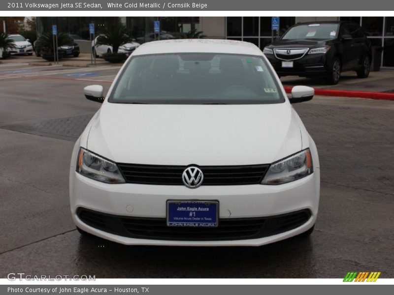 White Gold Metallic / Cornsilk Beige 2011 Volkswagen Jetta SE Sedan