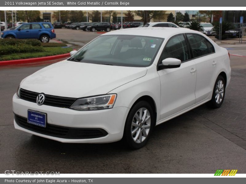 White Gold Metallic / Cornsilk Beige 2011 Volkswagen Jetta SE Sedan