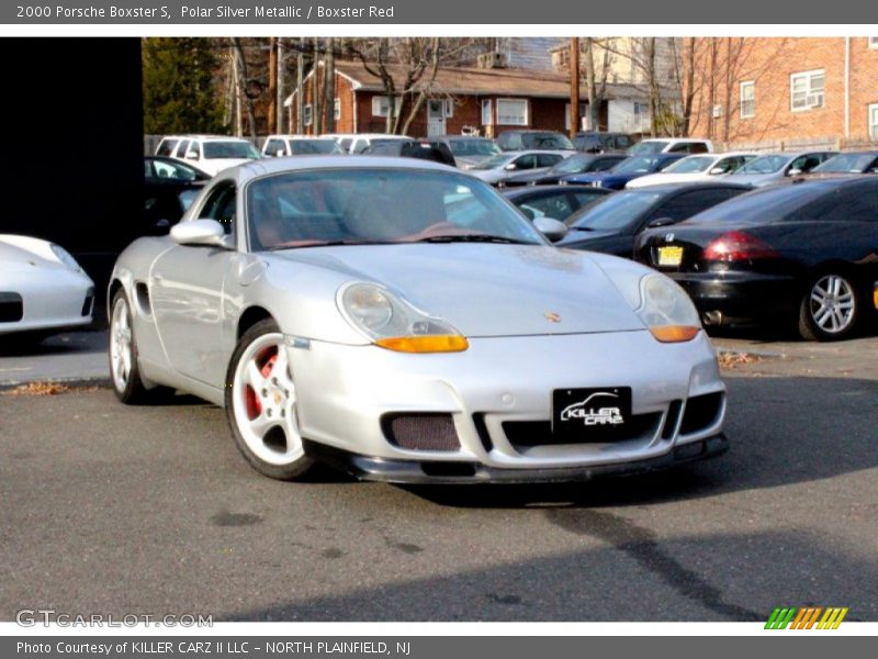 Polar Silver Metallic / Boxster Red 2000 Porsche Boxster S