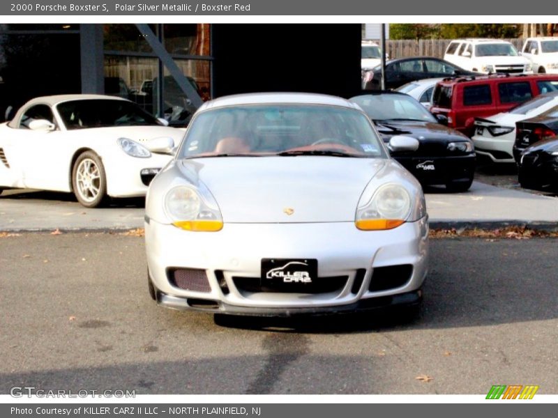 Polar Silver Metallic / Boxster Red 2000 Porsche Boxster S