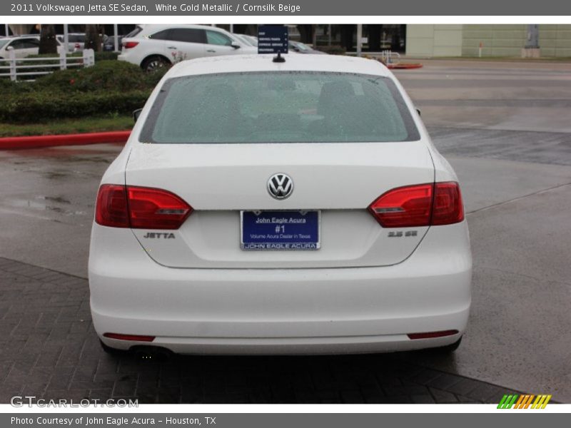 White Gold Metallic / Cornsilk Beige 2011 Volkswagen Jetta SE Sedan