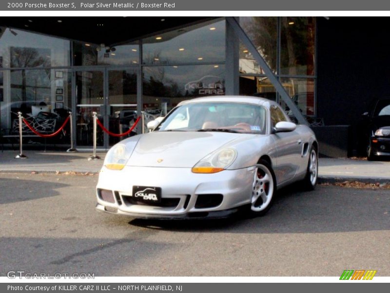 Polar Silver Metallic / Boxster Red 2000 Porsche Boxster S