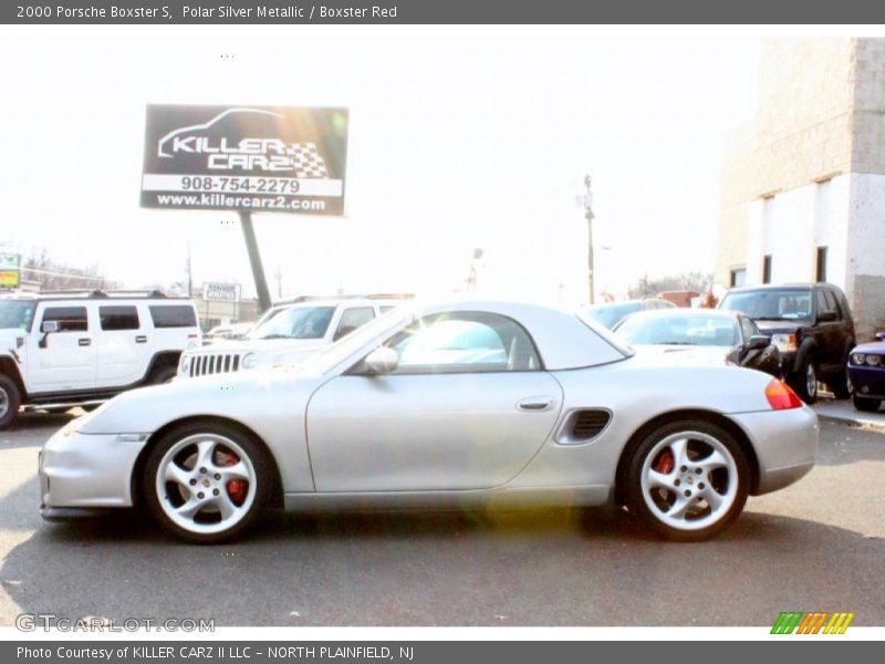 Polar Silver Metallic / Boxster Red 2000 Porsche Boxster S