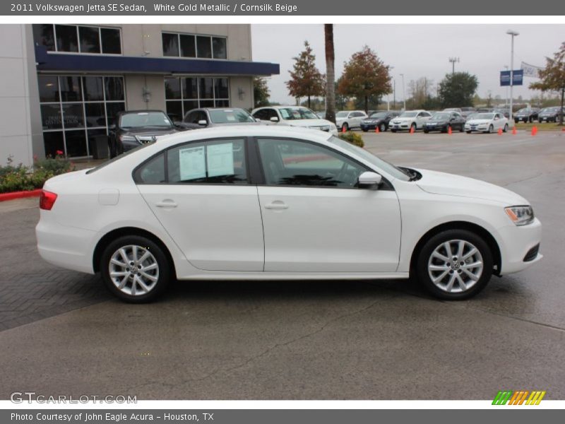 White Gold Metallic / Cornsilk Beige 2011 Volkswagen Jetta SE Sedan