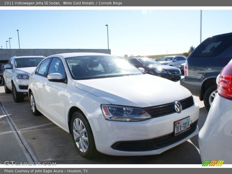 White Gold Metallic / Cornsilk Beige 2011 Volkswagen Jetta SE Sedan
