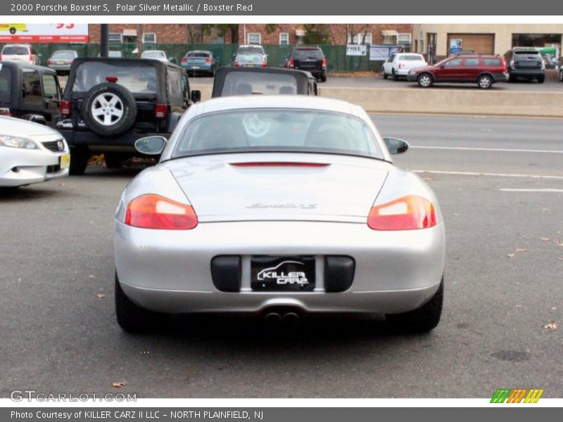 Polar Silver Metallic / Boxster Red 2000 Porsche Boxster S