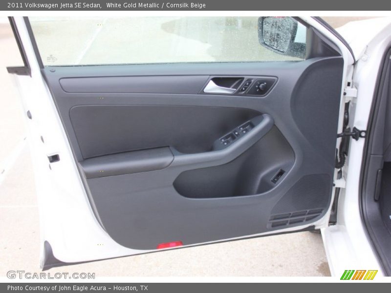 White Gold Metallic / Cornsilk Beige 2011 Volkswagen Jetta SE Sedan