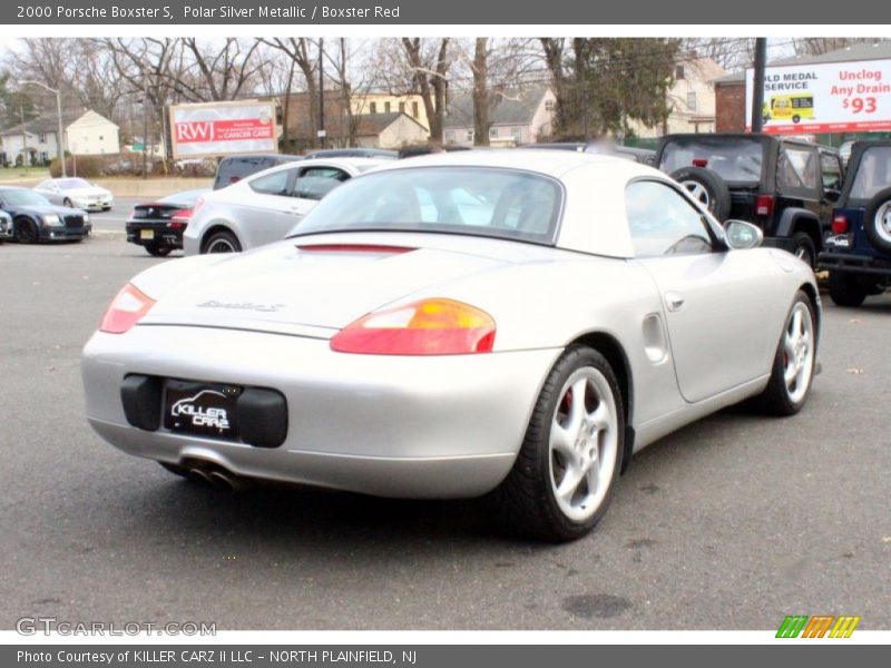 Polar Silver Metallic / Boxster Red 2000 Porsche Boxster S