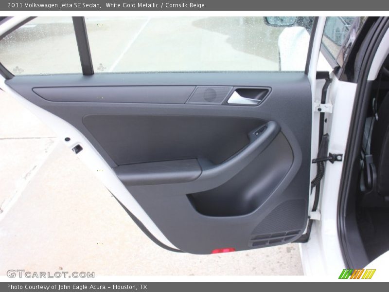 White Gold Metallic / Cornsilk Beige 2011 Volkswagen Jetta SE Sedan