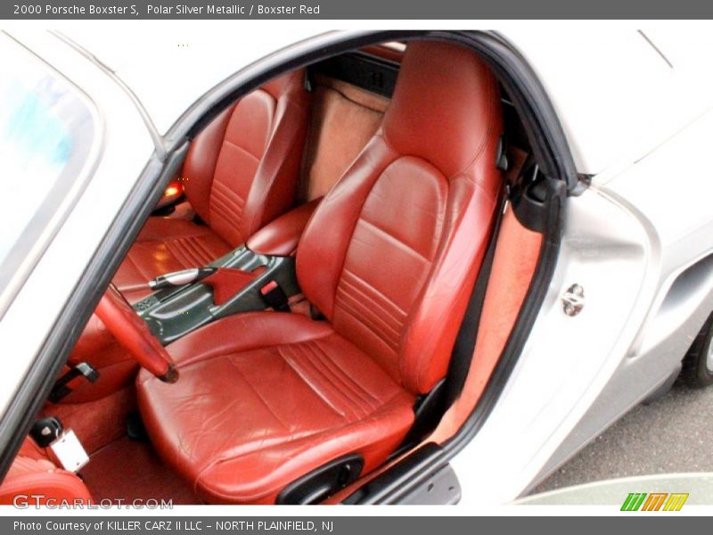 Polar Silver Metallic / Boxster Red 2000 Porsche Boxster S