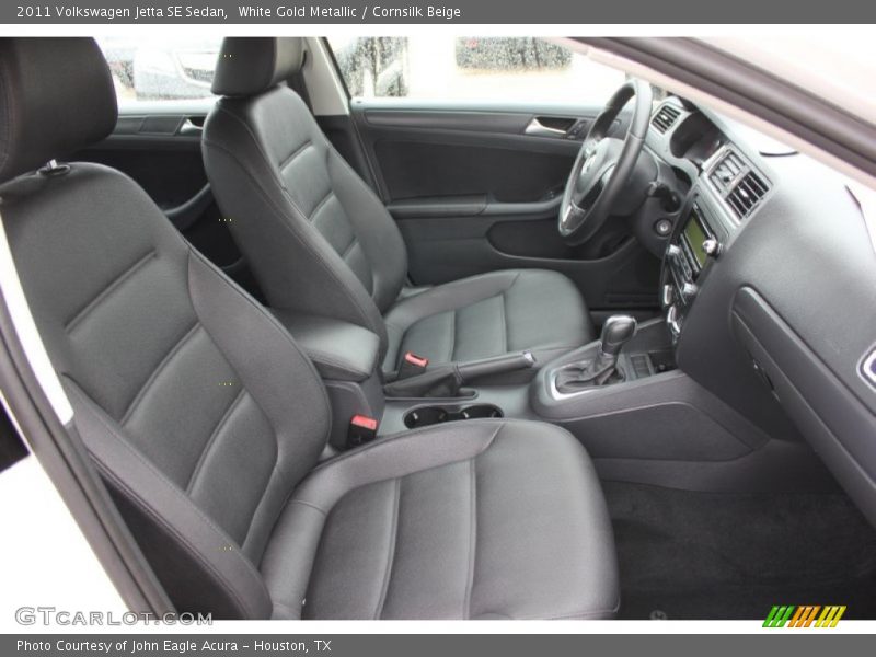 White Gold Metallic / Cornsilk Beige 2011 Volkswagen Jetta SE Sedan