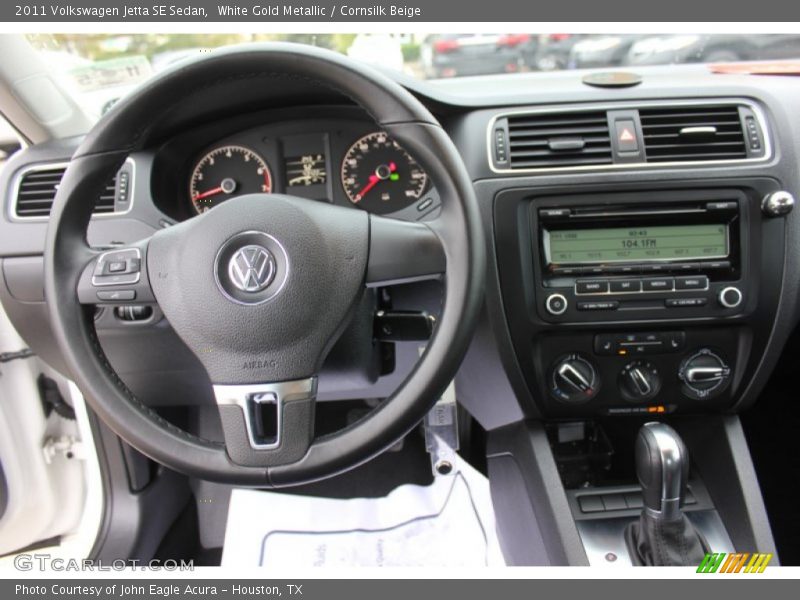 White Gold Metallic / Cornsilk Beige 2011 Volkswagen Jetta SE Sedan