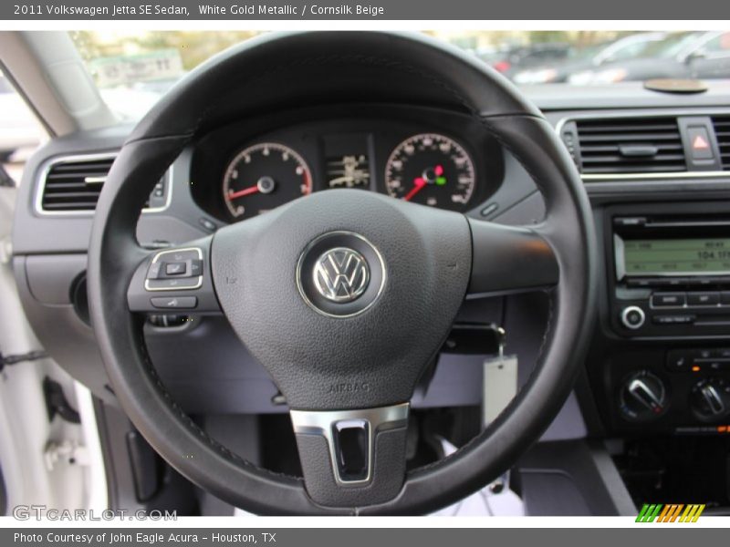 White Gold Metallic / Cornsilk Beige 2011 Volkswagen Jetta SE Sedan
