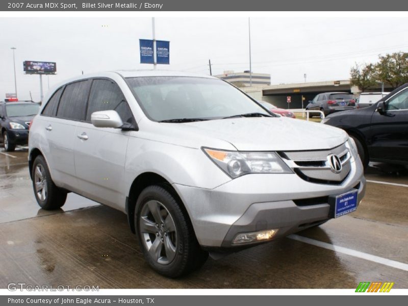 Billet Silver Metallic / Ebony 2007 Acura MDX Sport