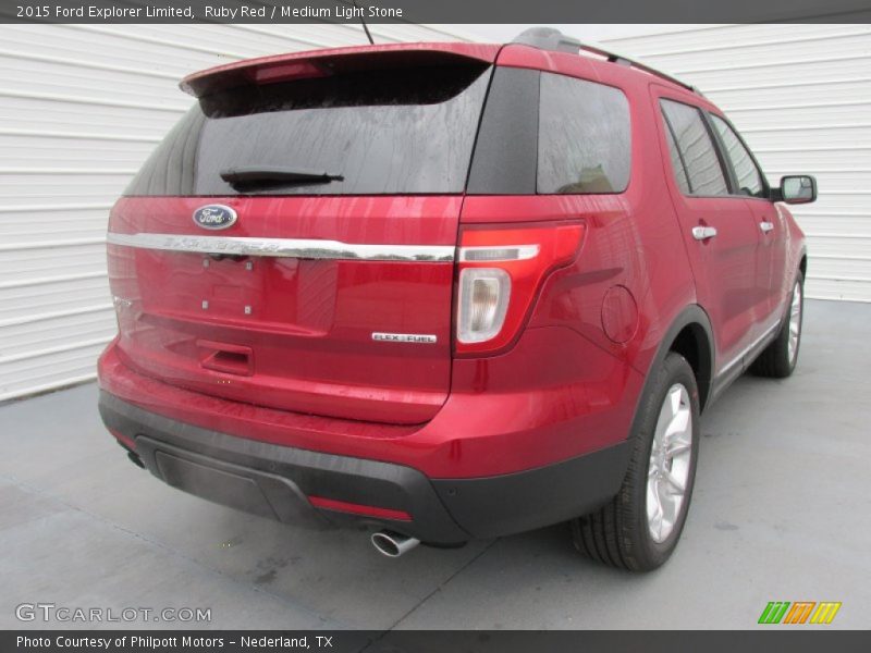 Ruby Red / Medium Light Stone 2015 Ford Explorer Limited