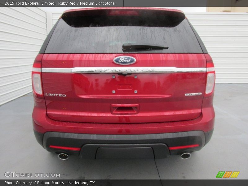 Ruby Red / Medium Light Stone 2015 Ford Explorer Limited