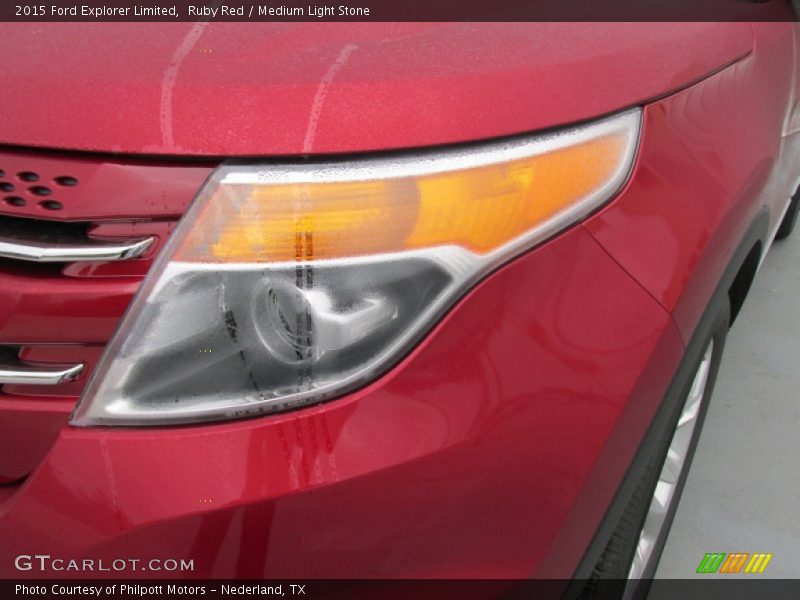 Ruby Red / Medium Light Stone 2015 Ford Explorer Limited