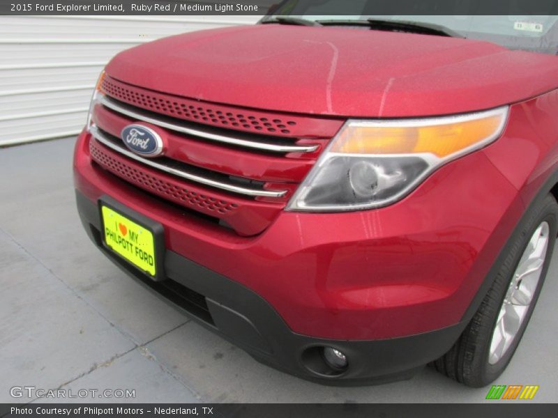 Ruby Red / Medium Light Stone 2015 Ford Explorer Limited