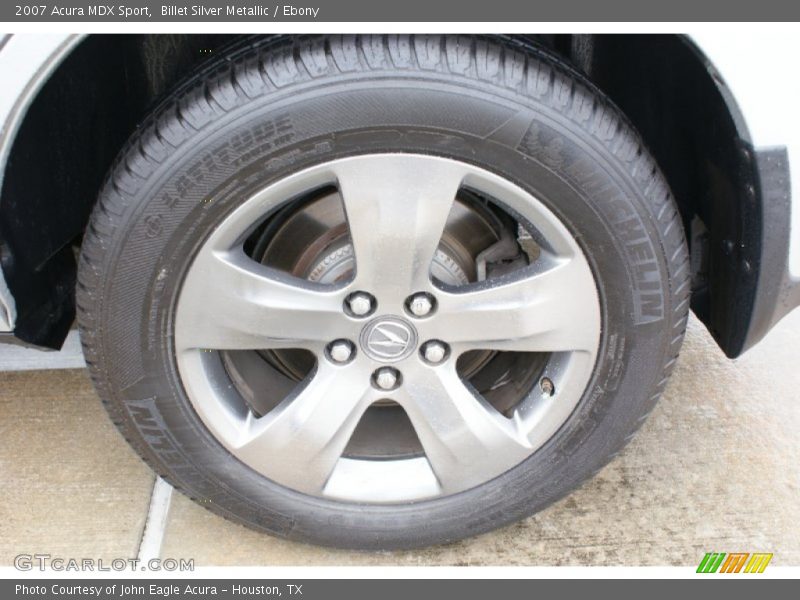 Billet Silver Metallic / Ebony 2007 Acura MDX Sport