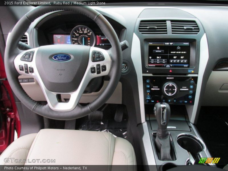 Ruby Red / Medium Light Stone 2015 Ford Explorer Limited